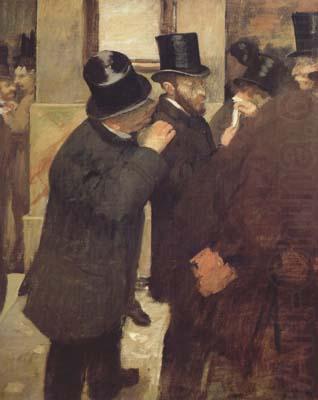 At the Stock Exchange (mk06), Edgar Degas